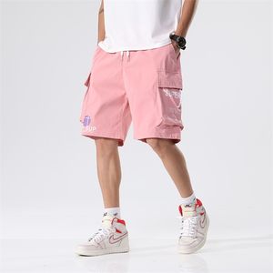 Summer Cargo Spodenki Mężczyźni Multi-Pockets Hip Hop Streetwear Baggy Jogger Spodenki Mężczyzna Casual Beach Sports Plus Size 8XL 210720