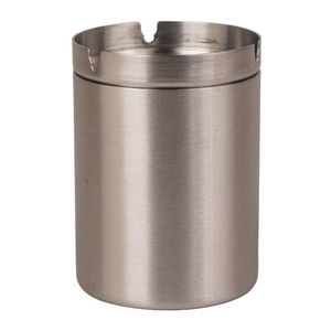 Smokeless Ashtray with Lid Smell Proof Stainless Steel Cigarette Ash Tray for Outdoor Office Home Car Use KDJK2202