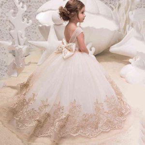 Baby Girls Dresses Teens Party Wedding Ball Gown Princess Bridesmaid Costume For Kids Clothes Girl Children's Evening Clothing G1218