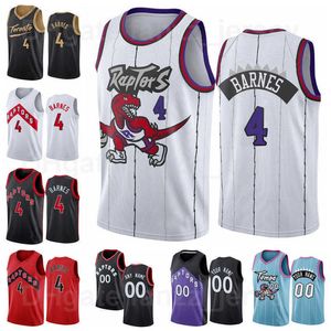 Printed Scottie Barnes Basketball Jersey Black Red White Purple Blue Team Color Breathable Pure Cotton Shirt For Sport Fans Make Customized Man Woman Youth