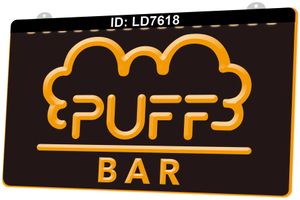 LD7618 Puff Bar 3D Gravur LED Light Zeichen Großhandel Einzelhandel