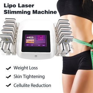 Protabel lipolercelluliteravlägsnande Fettförbränning Lipo Laser Body Bantning Machine med 14pads
