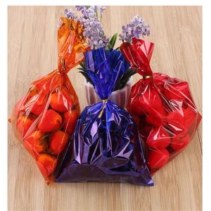 Wholesale paper treat bag for sale - Group buy Gift Wrap Transparent Pack Sealing Glass Paper Candy Bags Colored Cellophane Treats Snack Wrapping Cookie Packaging