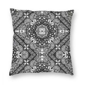 Cushion/Decorative Pillow Black Bandana Throw Cover Polyester Creative Pillowcase