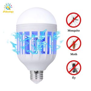 Mosquito Assassino Bulbo 110 V 220V 15W E27 3 Luzes Modo Bug Zapper Lâmpada Luz Luz Interior Anti Inseto Bugs LED Night Lamps