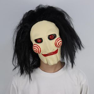 Altri articoli per feste per eventi Horror Movie Saw Mask Cosplay Spiral: From The Book Of Scary Killers Jigsaw Maschere in lattice Puntelli per costumi di Halloween