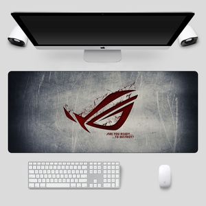 Moda 90x40 cm Büyük Asus Oyun Mousepad Gamers Cumhuriyeti Klavye Pad Kilitleme Kenar Kauçuk Dizüstü Dizüstü Masa Mat