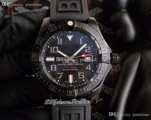 Blackbird V17310101B1W1 A21J orologio automatico da uomo cassa in acciaio PVD quadrante nero indici grandi numeri cinturino in caucciù orologi Puretime F02D4