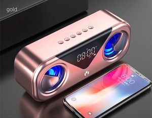 Bluetooth głośnik bezprzewodowy Bass stereo Diod Wyświetlacz alarmowy 3000MAH inteligentny głośność podwójna głośniki domowe telefon komórkowy mini audio subofer 252xz