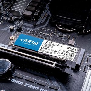 venda por atacado Crucial P2 500GB 3D NVME PCIE M.2 SSD Até 2400MB / S - CT500P2SSD8