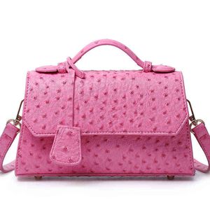 Bolsas de noite, ombro de fábrica de ombro, preço de avestruz couro novo estilo para moda feminino crossbody 220233