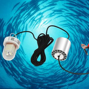 12V DC 60W Vit Grön Bait Lights Led Underwater Bläckfisk Lure Båt Fiske Lampa