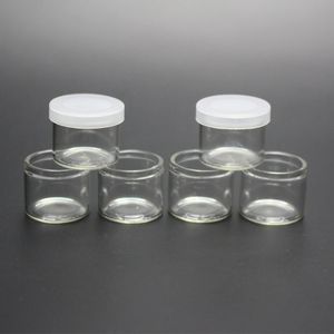 Livsmedelsklass 6ml Non stick Glass Concentrate Container 60g Glasflaska Vax DAB JAR tjock olja