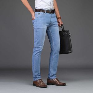 Verão Negócios Calças de Jeans Estilo Utr Fino Fino Moda Moda Masculino Casual Denim Slim Atacado 210622