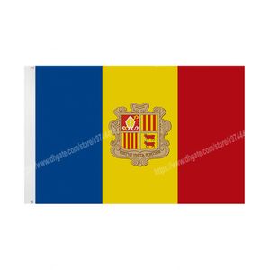 Andora Flagi National Polyester Banner Latający 90 * 150 cm 3 * Flaga 5 stóp na całym świecie na całym świecie można dostosować