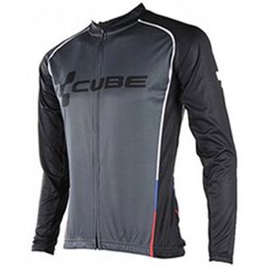 Cubo equipe bicicleta homens ciclismo mangas compridas jersey primavera / autum racing camisetas andando bicicleta tops respirável esportes ao ar livre maillot s210502821