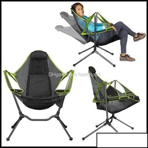 Outdoors Outdoor Hiking Sports & Outdoorsoutdoor Pads Tralight Folding Cam Chair Luxury Convenient And Comfortable For Fishing Chairs Drop D