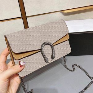 476432 With box Crossbody bag Snake Mini Chain handBags Womens Designer Cross body Vintage Handbag Tiger Head Closure Small Purse Wallet 16.5cm