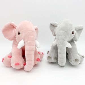 pink gray elephant dolls soft elephant doll plush toy high quality stuffed animals kid birthday gifts