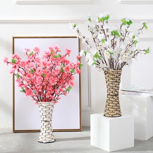 65 cm nep bloemen kunstmatige kersen lente pruim perzik bloesem tak zijde bloem boom thuis partij bruiloft decor