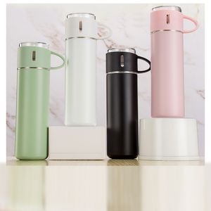 17oz Stainless Steel Water Bottle with Handle Cup Double Wall Insulated Outdoor Traveling Bottles Leak Proof Holiday Gift Cups