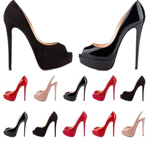 Womens Designer Shoes Dupe Red Heels CM Heel CM Platform Pointed Toe High Heels Rivets Sexy Luxurys Dress Sandals Party Pumps Ladies Nude Monogrambags