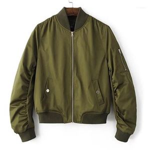 Giacche da donna all'ingrosso- Giacca da donna Cappotti Piloti Capispalla Donna Bomber 2021 Cappotto femminile Tuta da volo Giacca a vento Solid Chaquetas Aquet1