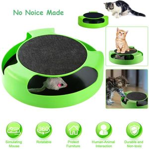 Cat Toys интерактивные вращающиеся вращающиеся мыши Hideseek Automatic Pet Catch Training Toy для D30