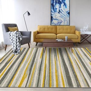 Wholesale gray area rugs for sale - Group buy Carpets Nordic Style Gray Yellow Geometric Striped Area Rugs Living Room Sofa Non Slip Floor Mats Kids Bedroom Play Tent Tapete