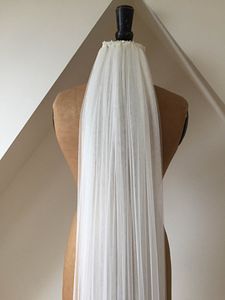 Church Wedding Accessories 1.5M White/Ivory Soft Tulle Net Bride Veil with Comb Stuning Crystal Hair Accessories X0726