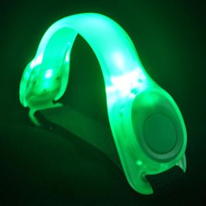 Joelheiras cotovelas brilhando com cyling externo ajustável Salfty Walking Night Night Running Sports Sports Elastic LED BRMAND Luminous Concert Light U