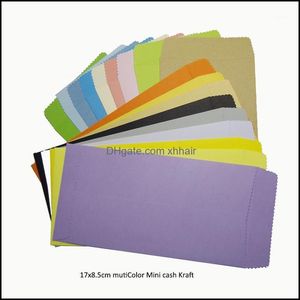 Wholesale universal greeting cards for sale - Group buy Greeting Cards Event Festive Party Supplies Home Gardenpostcard In X8 Cm Colorful Mini Kraft Envelope Universal Standard Chines