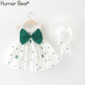 Baby Boy Clothes Body Suit Summer Girl Strap Bow Vest + Floral Shorts Fashion Hat 3Pcs Set 210611