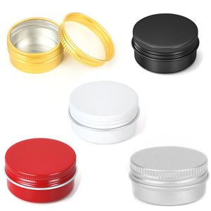 35*18mm 10g Empty Refill Silver Aluminum Cosmetic Sample Packing Tins with Screw Lids Travel Round Storage Jar for Lip Balm DIY Candles Eye Shadow Powder