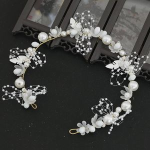 Hair Clips & Barrettes Bride Headdress Sen Band White Wedding Accessories Dress Fairy Headband Jewelry