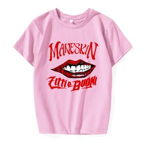 Camisetas masculinas Maneskin Print Spring Summer Summer Holiday Street Graffiti Men/Women Women Casual Cotton T-Shirt Novelty Hip Hop
