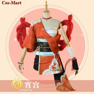 Oyun Genshin Etkisi Yoimiya Cosplay Kostüm Kadın Moda Savaş Üniforma Etkinlik Parti Rol Oynamak Giyim XS-XXL Yeni Ürün Y0903