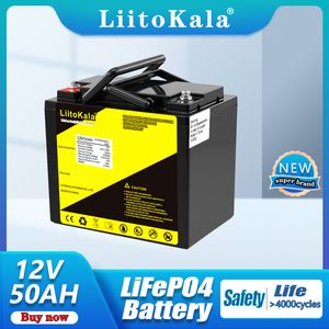 LiitoKala V Ah Ah Deep Cycle LiFePO4 Rechargeable Battery Pack V Life Cycles with Built in BMS Protection and V20A charger