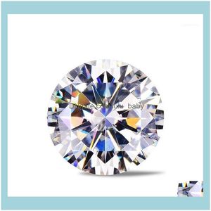 Loose Jewelryloose Gemstones Moissanite Artificial Diamond D Color Bare 0.5 0.6 30.8 1 Carat Customized K Gold Wedding Ring11 Drop Delivery
