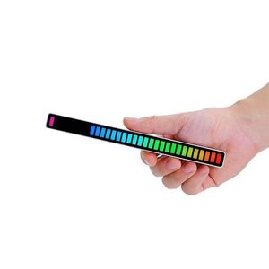 Светодиод Pickup Rhythm Light Портативные динамики мобильного приложения Управление цветом Изменение графики RGB Музыка избиение лампы голосовые элементы управления USB ритмы симфонические атмосферы огни