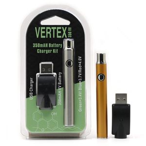 Vertex LO VV Battery Charger Kit mAh Variable Voltage v Preheating Vaporizer Thread DHL Ship