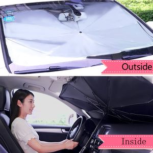 Łatwy użytkowanie Składany Samochód Sun Parasol Block Heat UV Sun Shade Parasol do przedniej szyby Block Ogrzewanie UV Samochód Parasol