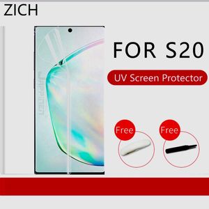 Full limtäckningsfilm för S20 Nano Liquid Tempered Glass Screen Protector Cell Phone Protectors