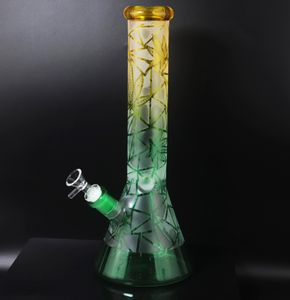 14inch Glass Bong Hookah Percolator Diffused Shisha Smoking Water Pipe Filter Beaker Bubbler W/ ICE Catcher