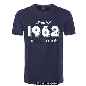 1962 LIMITED EDITION Gold Design Męska Czarna Koszulka Cool Casual Duma T Shirt Mężczyźni Unisex Moda Tshirt Luźny rozmiar 210629