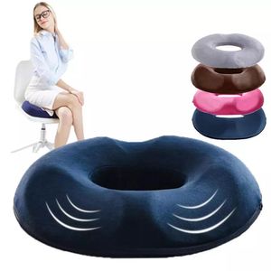 Donut Pillow Hemorroid Sittkudde Tailbone Coccyx Orthopedic Medical Sits Prostate Chair för Memory Foam