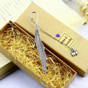 Bookmark Creative Feather 12 Constellation Pendant Metal Book Mark Stationery School Office Supply Teacher Gifts