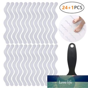 24Pcs Non-Slip Strips Adhesive Bathtub Stickers with Scraper S-Shape Grip Bath Mat Bathroom Shower Room Stairs Floors Safety Pad Factory price expert design Quality