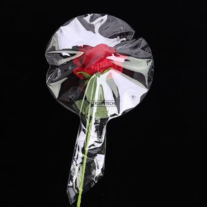 100pcs Flower Packaging Balloons Lover Rose Bag Balloon DIY for Xmas Lover Day Party Decoration No Flower