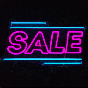 SALE Sign Store Restaurant Bar beautiful cool nice Gift shop Door Decoration Board LED Neon Light 12 V Super Bright